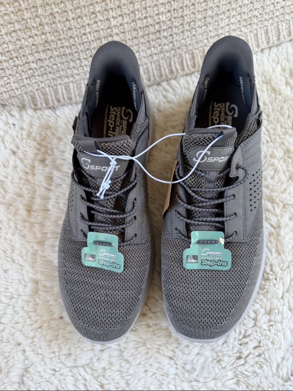 Skechers Men's Gray Athletic Sneakers - Picture 2 of 8